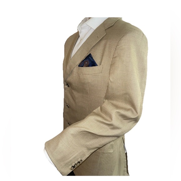 Ermenegildo Zegna Mila JacketSize 50 R Blazer Color Cream Tan 52%Silk 48% Wool